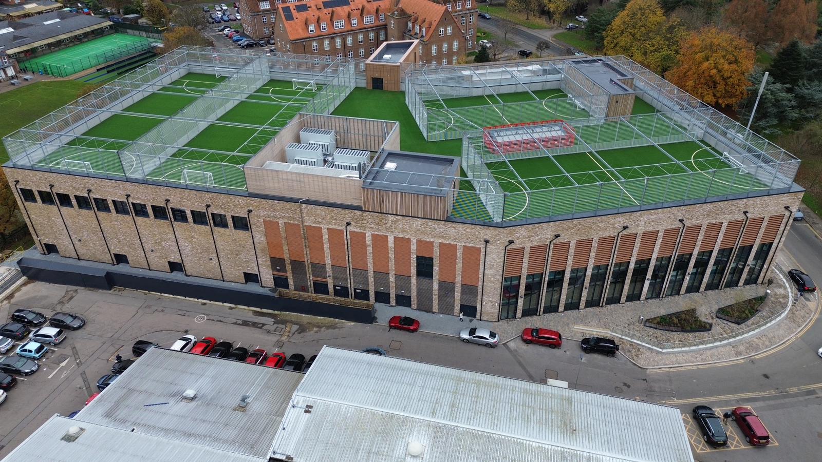 Spelthorn Leisure Centre roof finish