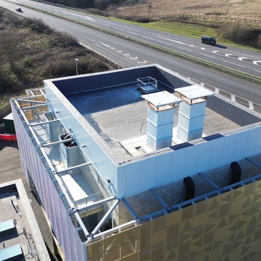 Blue roof attenuation layer detail